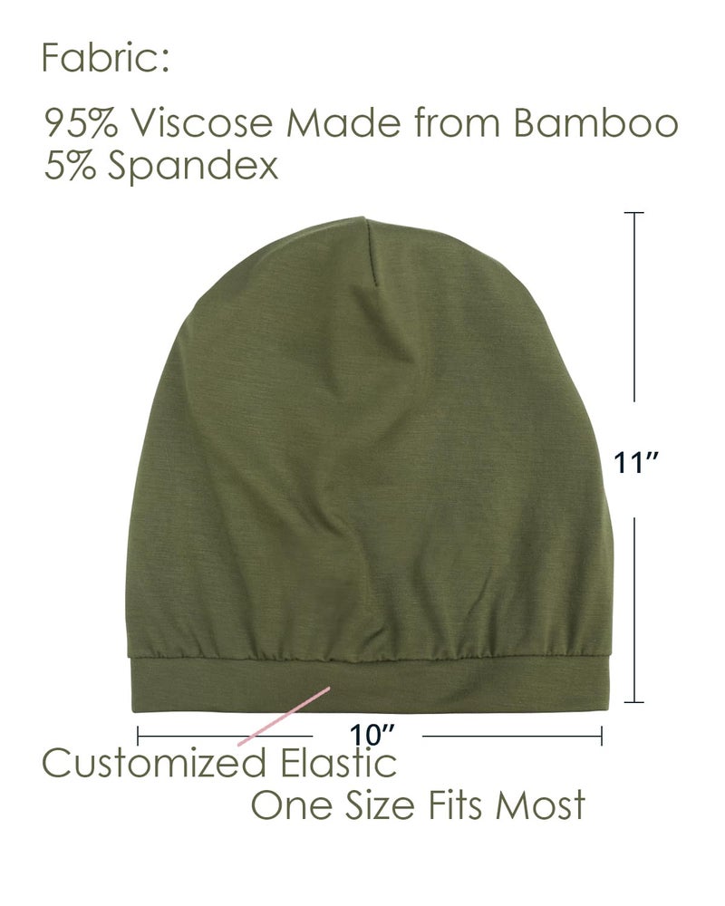 Alnorm Satin Lined Beanie for Natural Hair Thin Beanie Hats for Girls Head Cover - Image 5